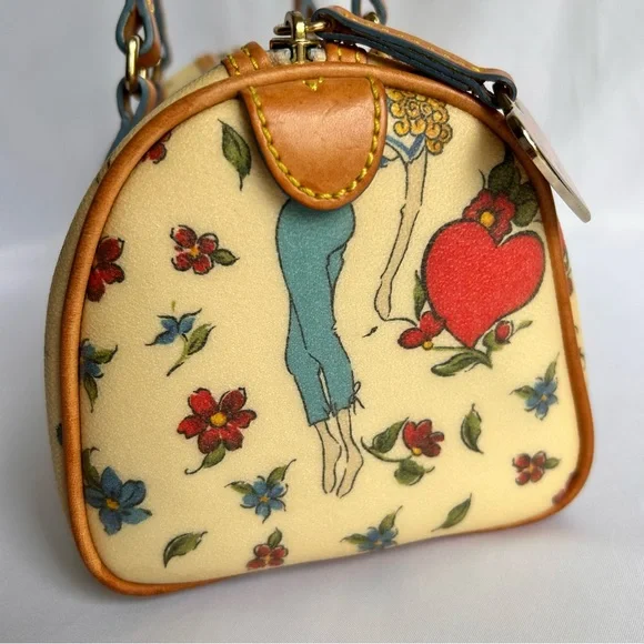 Dooney & Bourke Sailor Tattoo Girl Purse Y2K Rare Vintage Barrel Bag - Picture 9 of 16